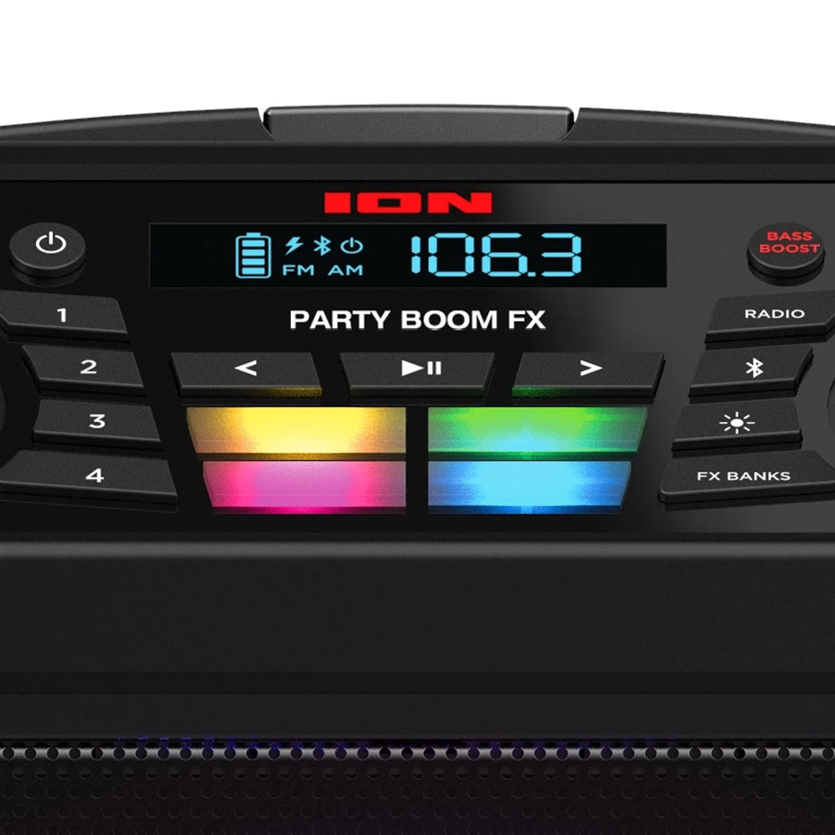 Portable Bluetooth Speaker with LED Lighting, Black E4726