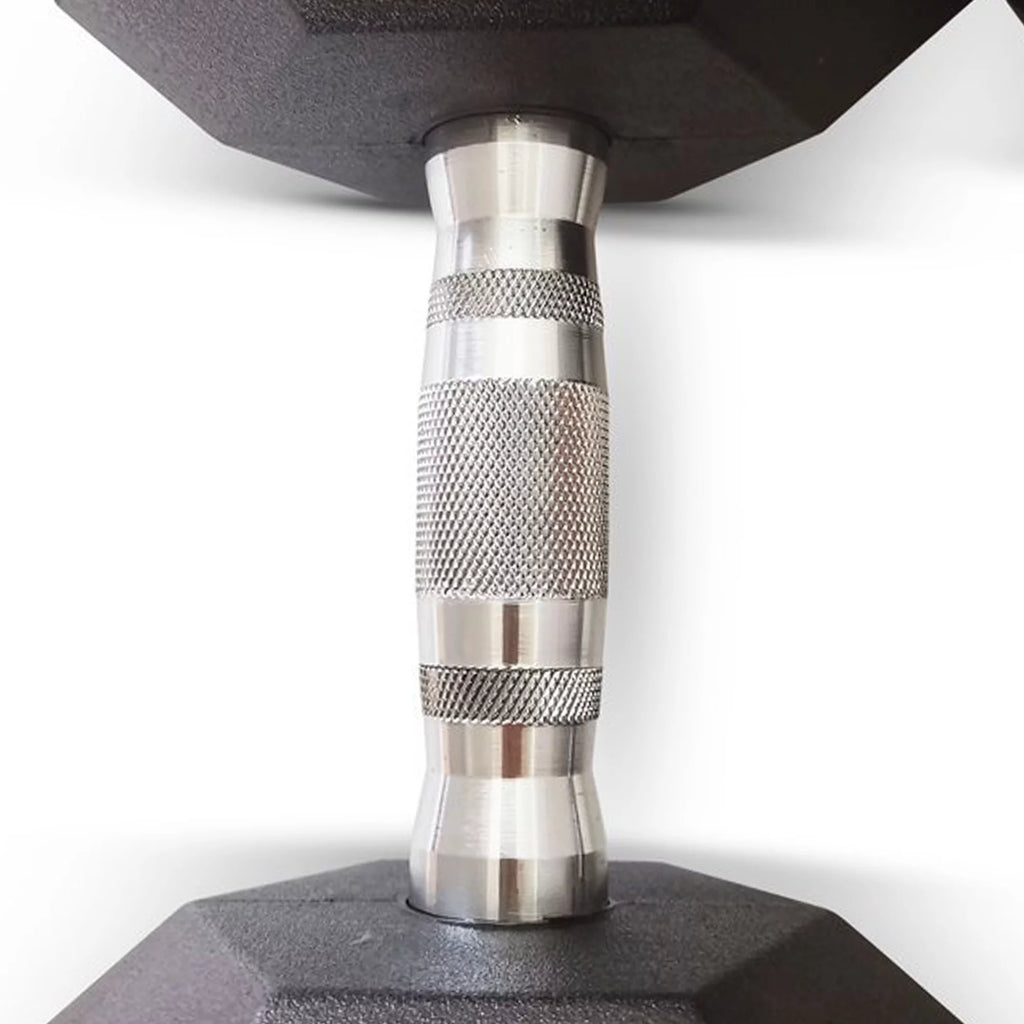 45 Pounds Hexagonal Cast Iron Dumbbell Pair X7858