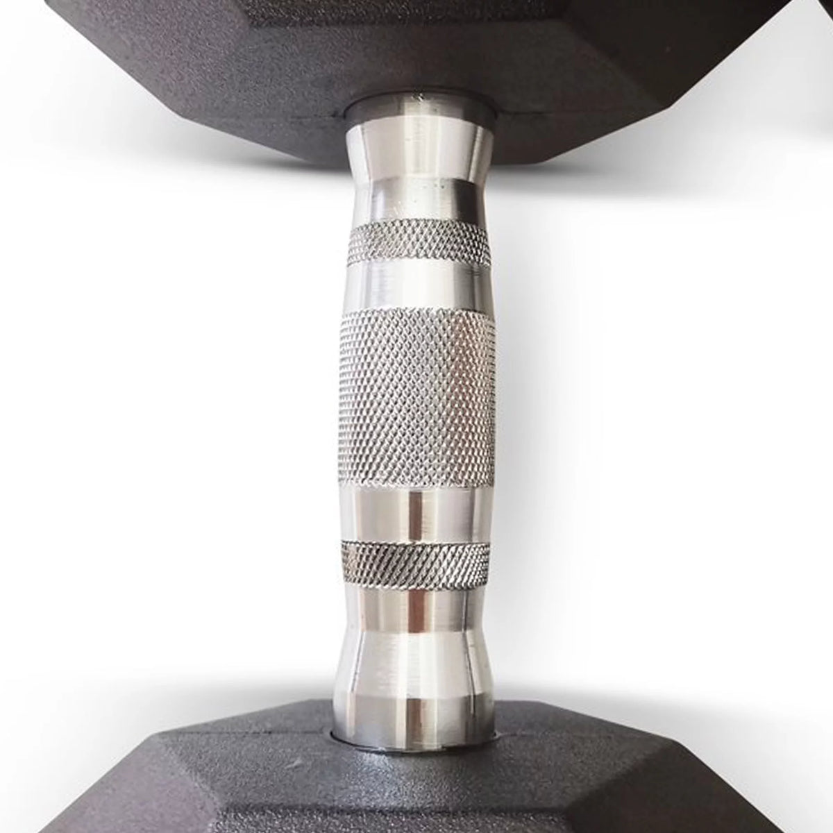 45 Pounds Hexagonal Cast Iron Dumbbell Pair X7858