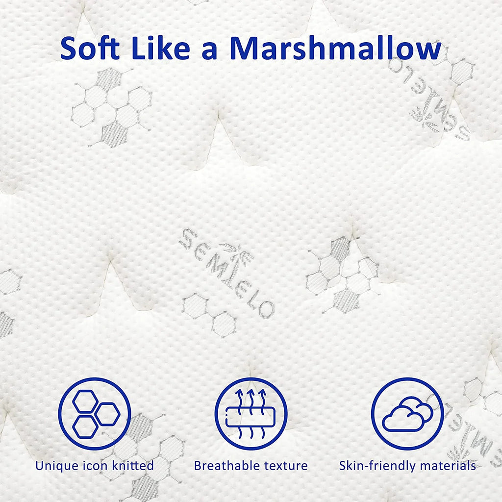 10 Inch Twin Medium Firm Memory Foam Hybrid Mattress X8931