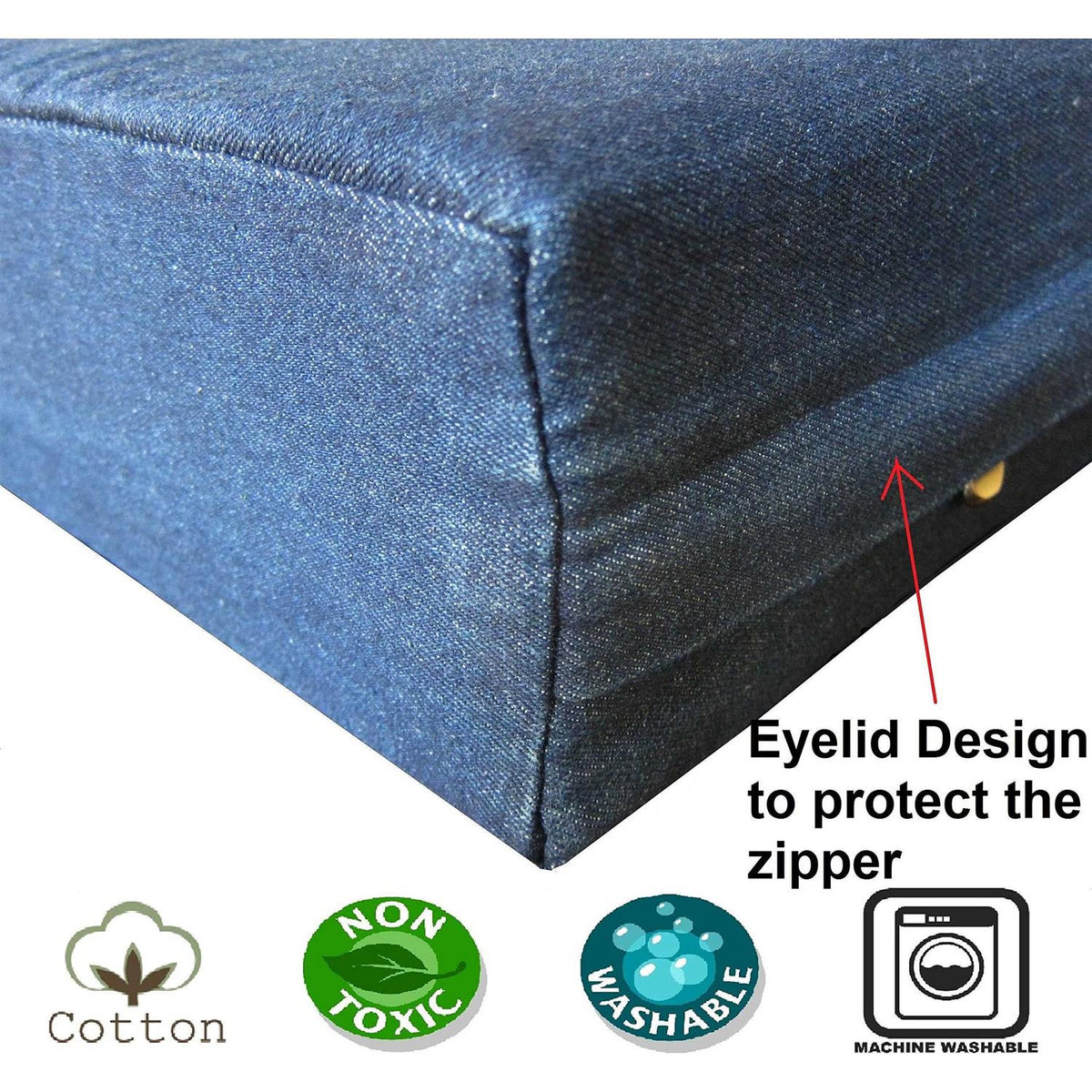 Orthopedic Gel Memory Foam Dog Bed Large with Waterproof Liner Cover B546