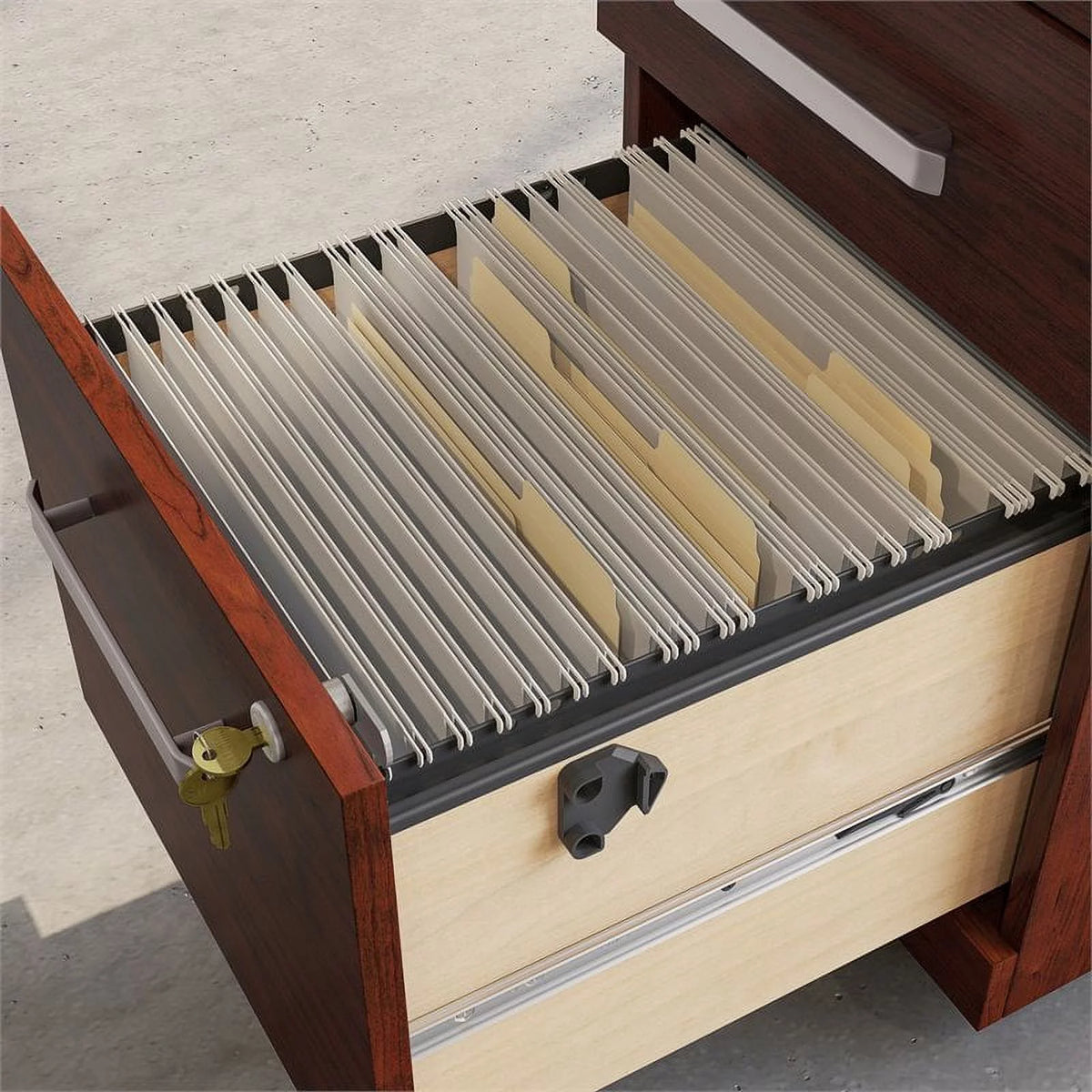 Engineered Wood 3-Drawer Mobile Filing Cabinet O67592