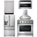 36 Electric Range, Range Hood, Microwave, Refrigerator, Dishwasher E436