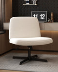 Cross Legged Armless Wide Seat Ergonomic Office Chair V394823