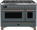 Blue Grey Dual Fuel Natural Gas Range I615