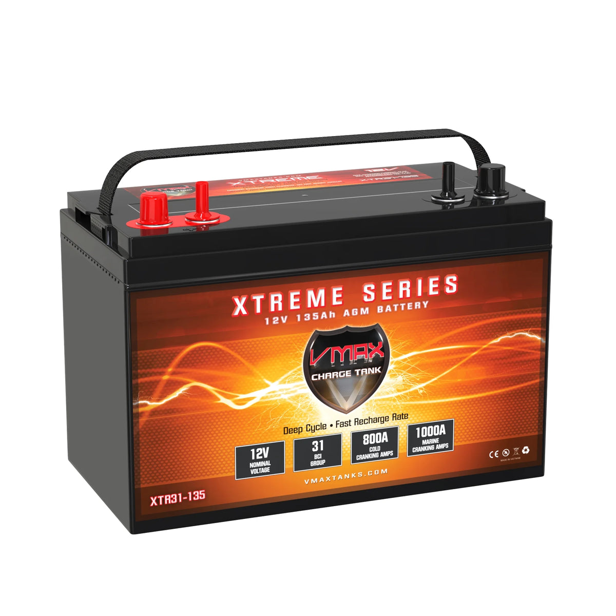 12V 135Ah Group 31 Deep Cycle AGM Battery C73746