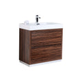 36 in. Walnut Free Standing Bathroom Vanity Y833000