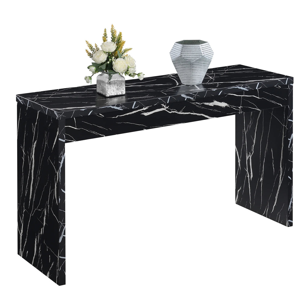 Black Wood Console Table/Desk D900252