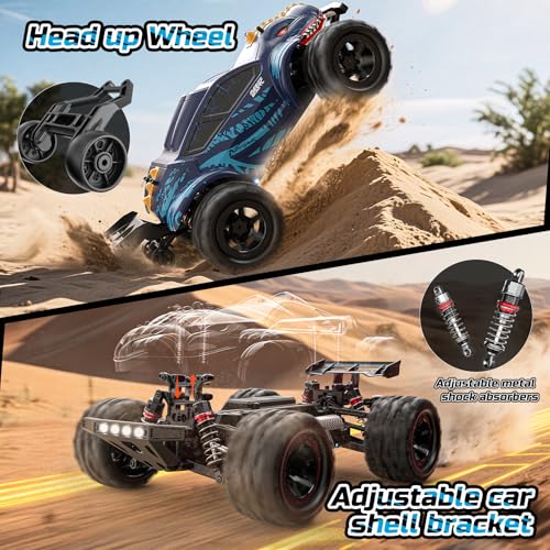 1:16 4WD Off-Road RC Monster Truck with 2 Batteries N473