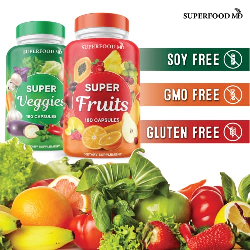 Fruit and Veggie Supplement 180 Count Pack of 2 F7918