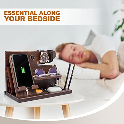 Wood Phone Docking Station Organizer F778678