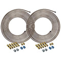 25 ft 1/4 Copper-Nickel Brake Line Tubing Coil and Fitting Kit J587504