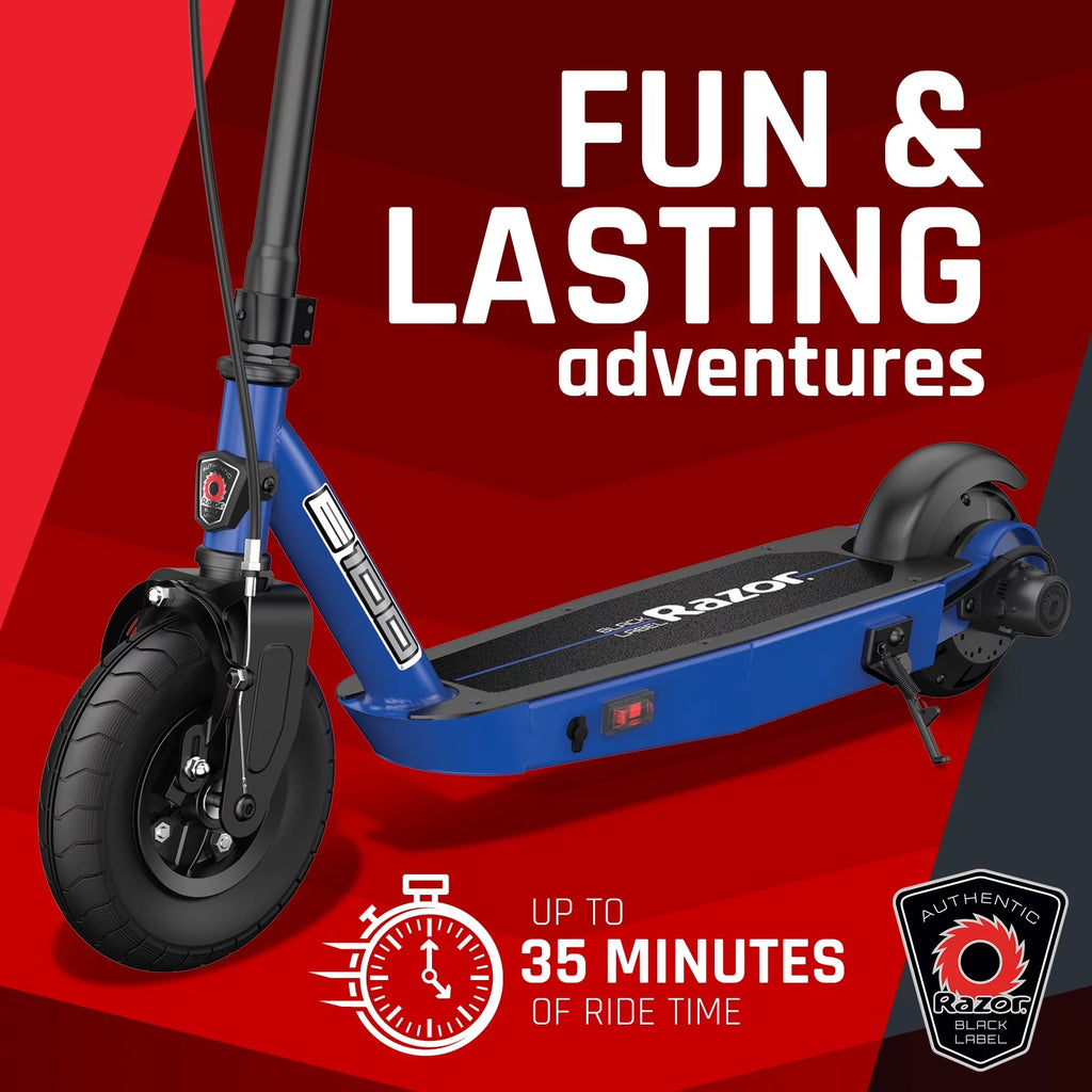 Blue Electric Scooter with 8 Pneumatic Front Tire V815