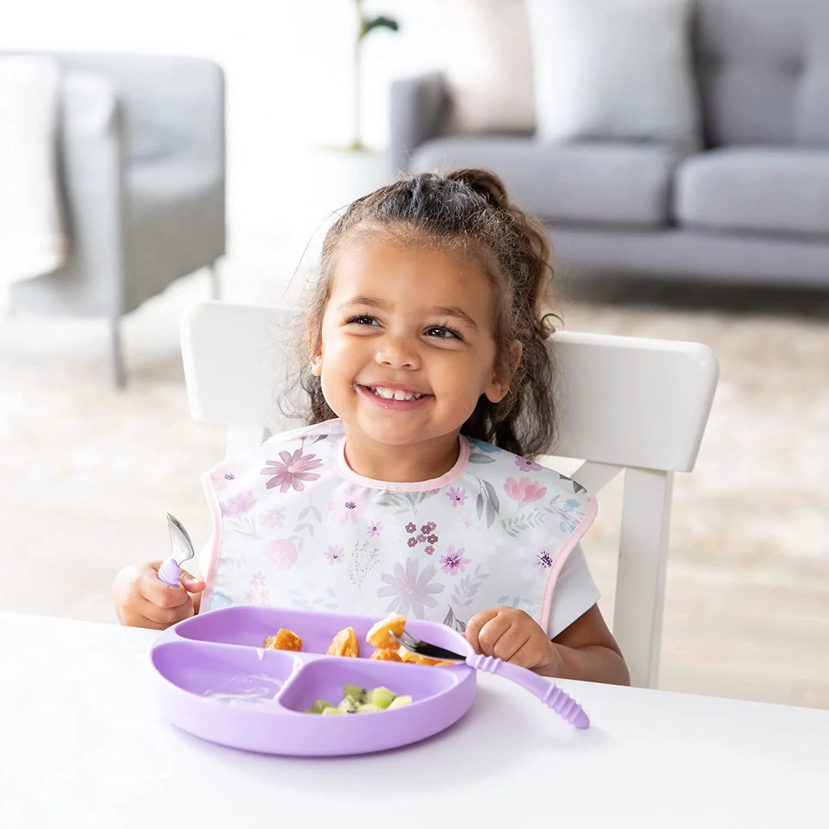 Silicone Suction Divided Plate for Baby and Toddler, BPA Free A289