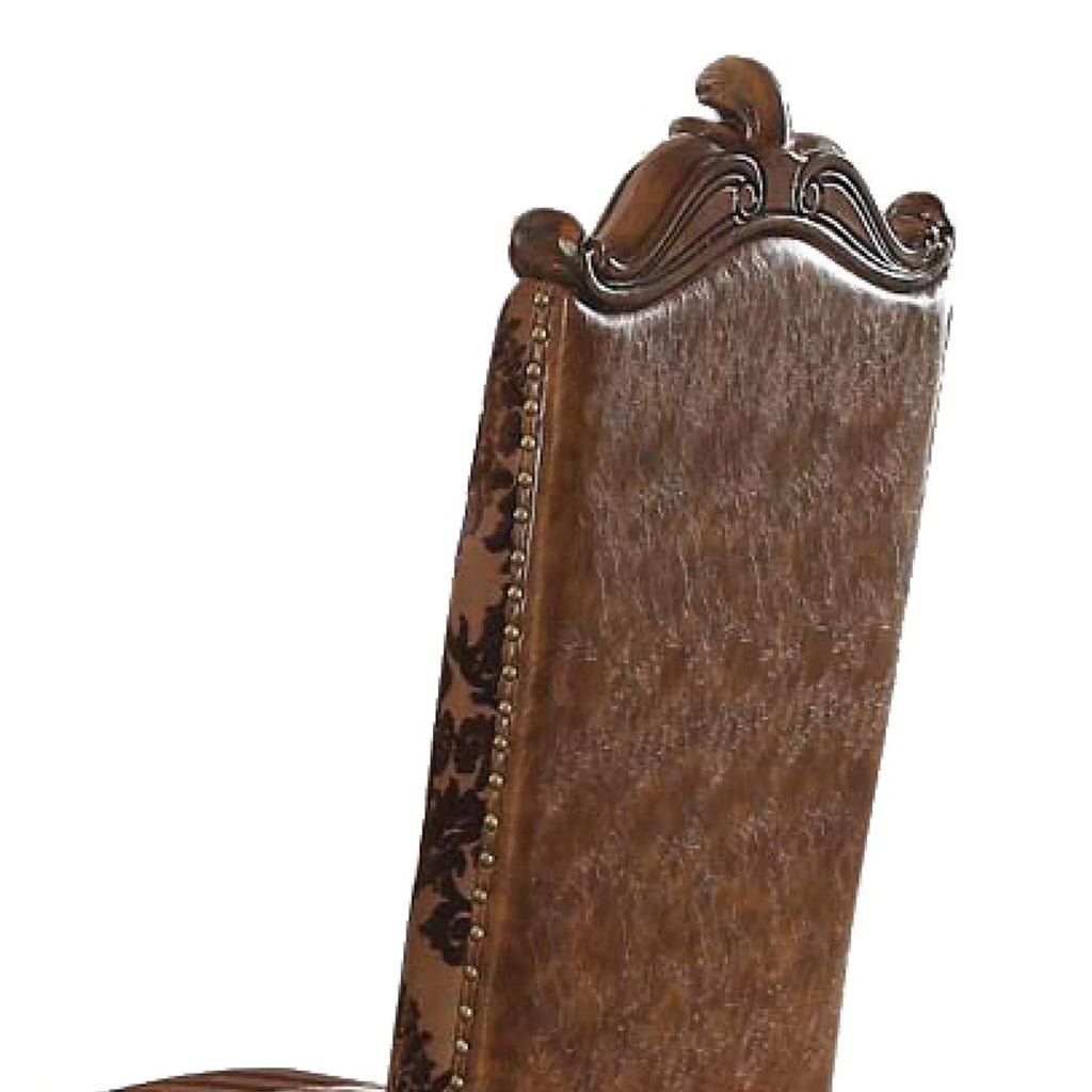 Faux Leather Side Chair Set of 2 C806