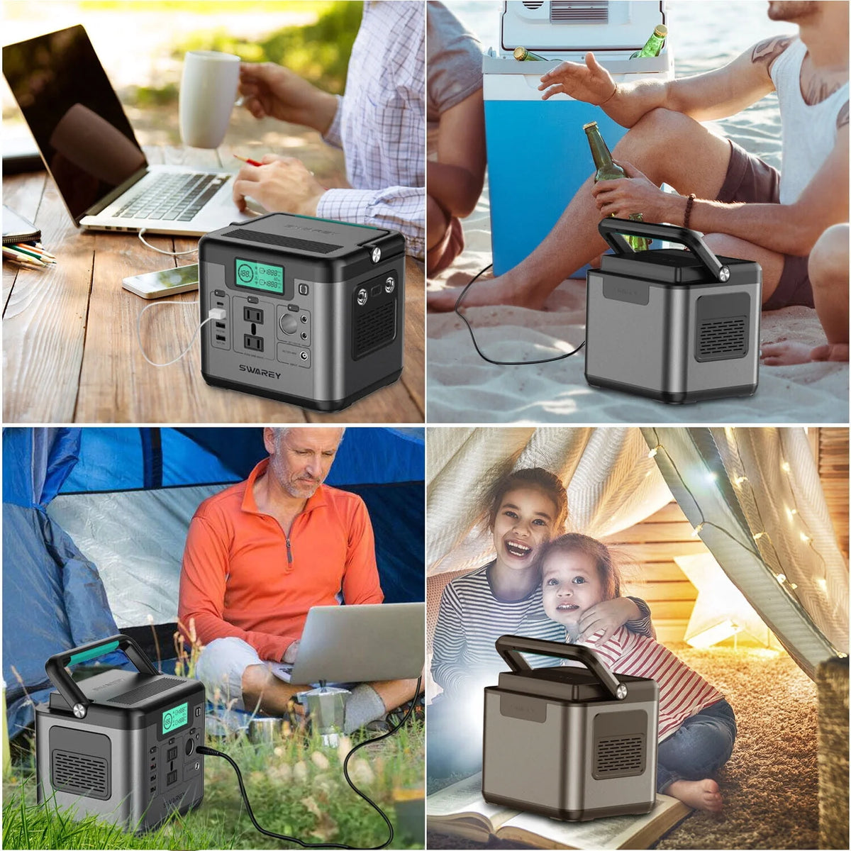 518Wh Solar Generator Power Station with 100W Solar Panel B87858