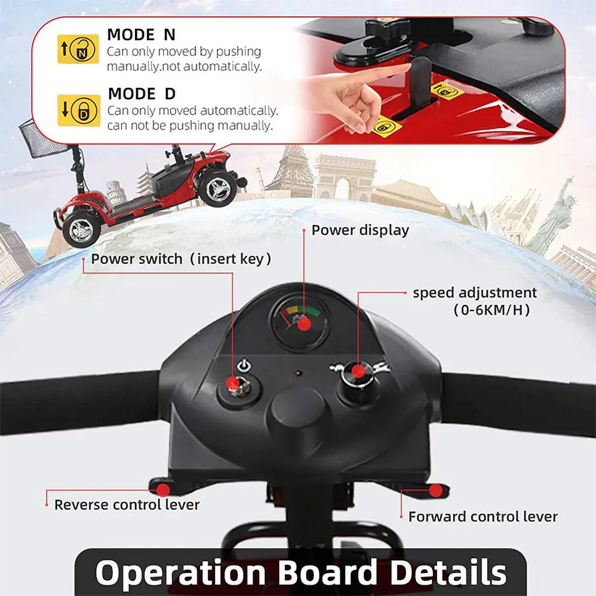 Foldable Powered Mobility Scooter O146697