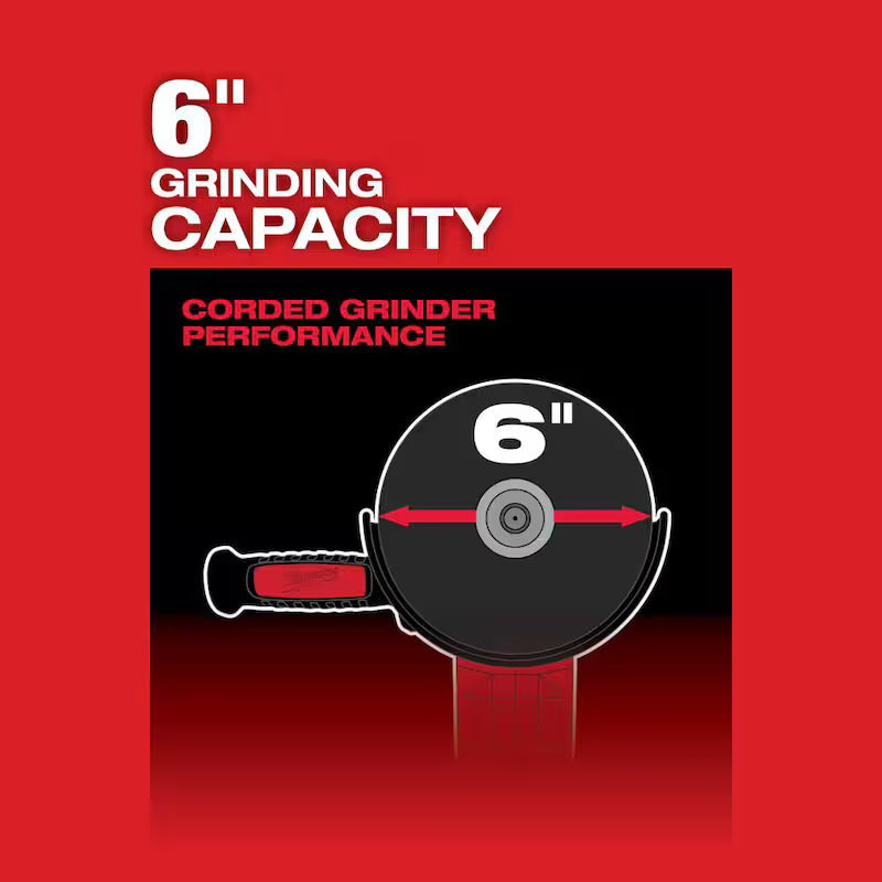 18 V Lithium-Ion Brushless Cordless 4-1/2 in./6 in. Braking Grinder with 1/4 in. Hex Impact Driver T31883