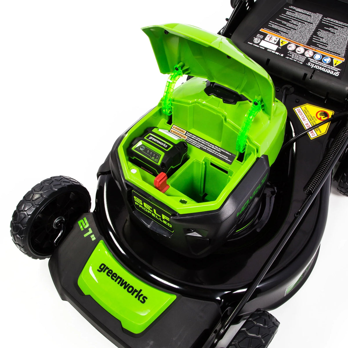 40V Self-Propelled Lawn Mower with 5.0 Ah Battery & Charger Q550181