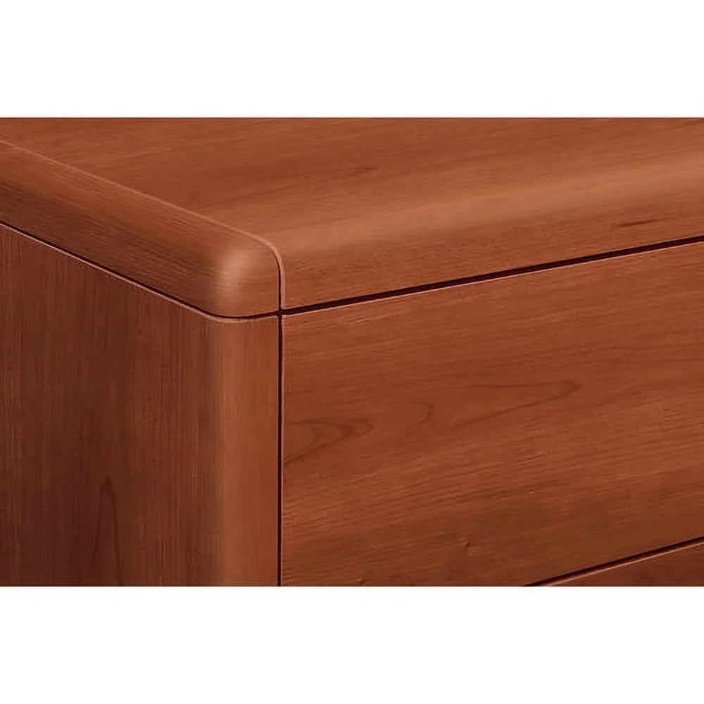 Single Pedestal Desk, Full Right Pedestal, Cognac Q869