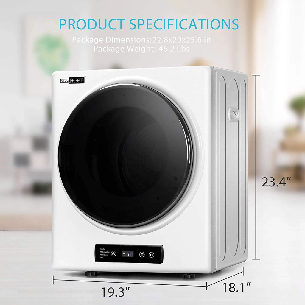 9lbs Portable Front Load Laundry Dryer Machine E450143