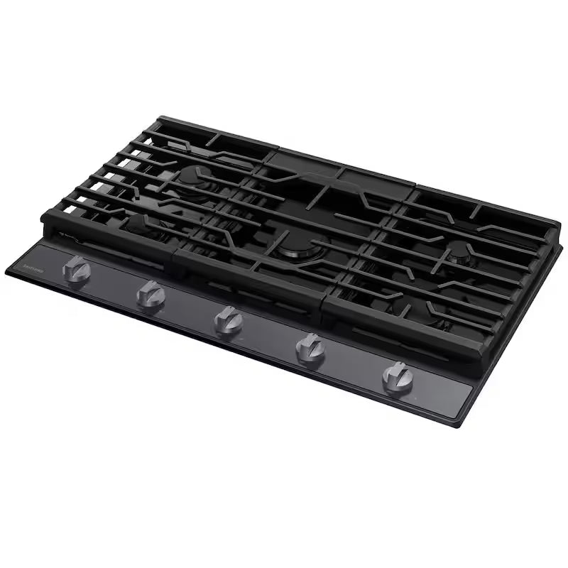 Gas Cooktop in Black Stainless Steel with 5-Burners Q398366