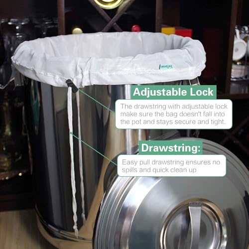 Extra Large Reusable 2 Pack 250 Micron Fine Mesh Brew Bag K665