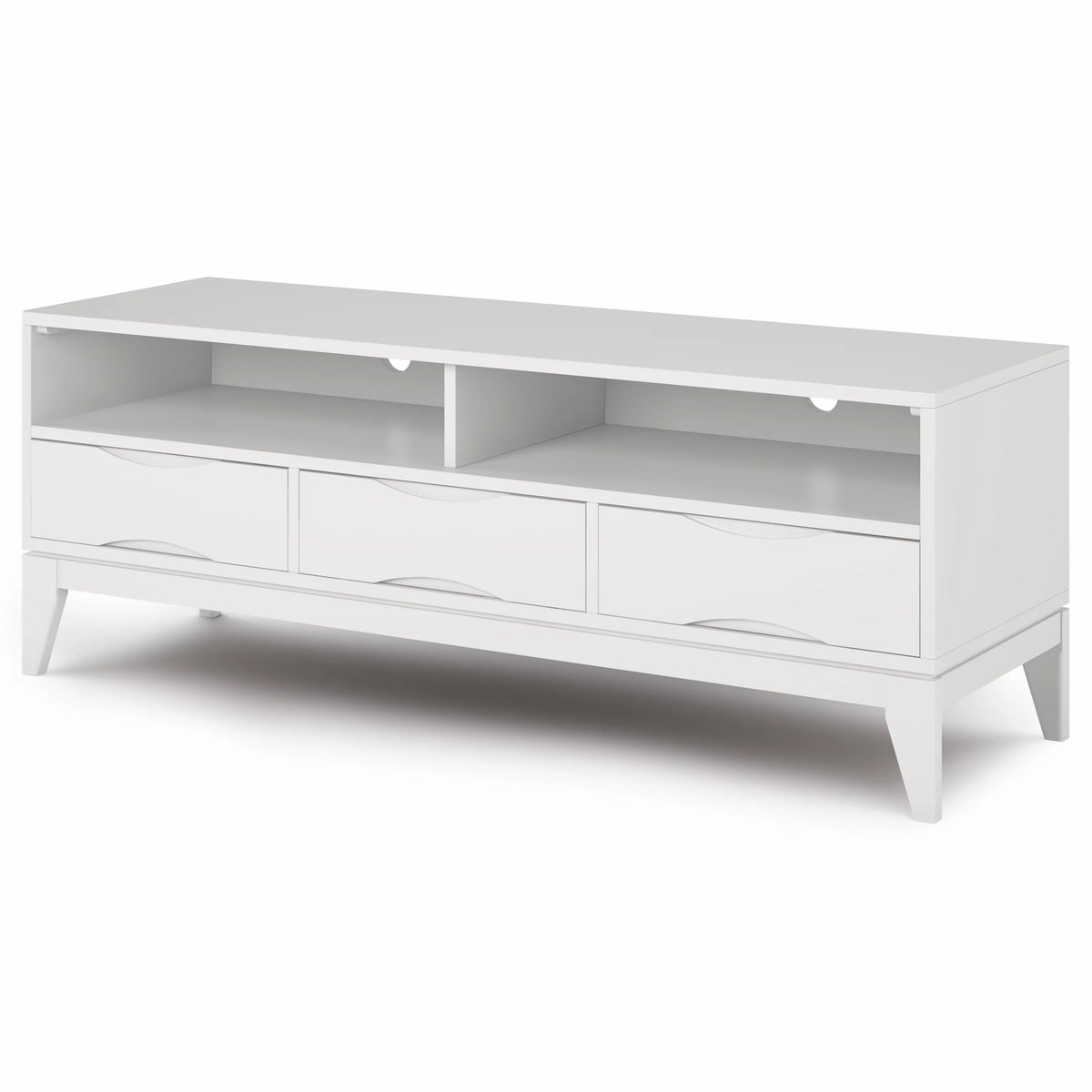White 60 inch TV Media Stand X350
