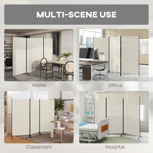 6 Ft Tall Folding Room Divider Z52236