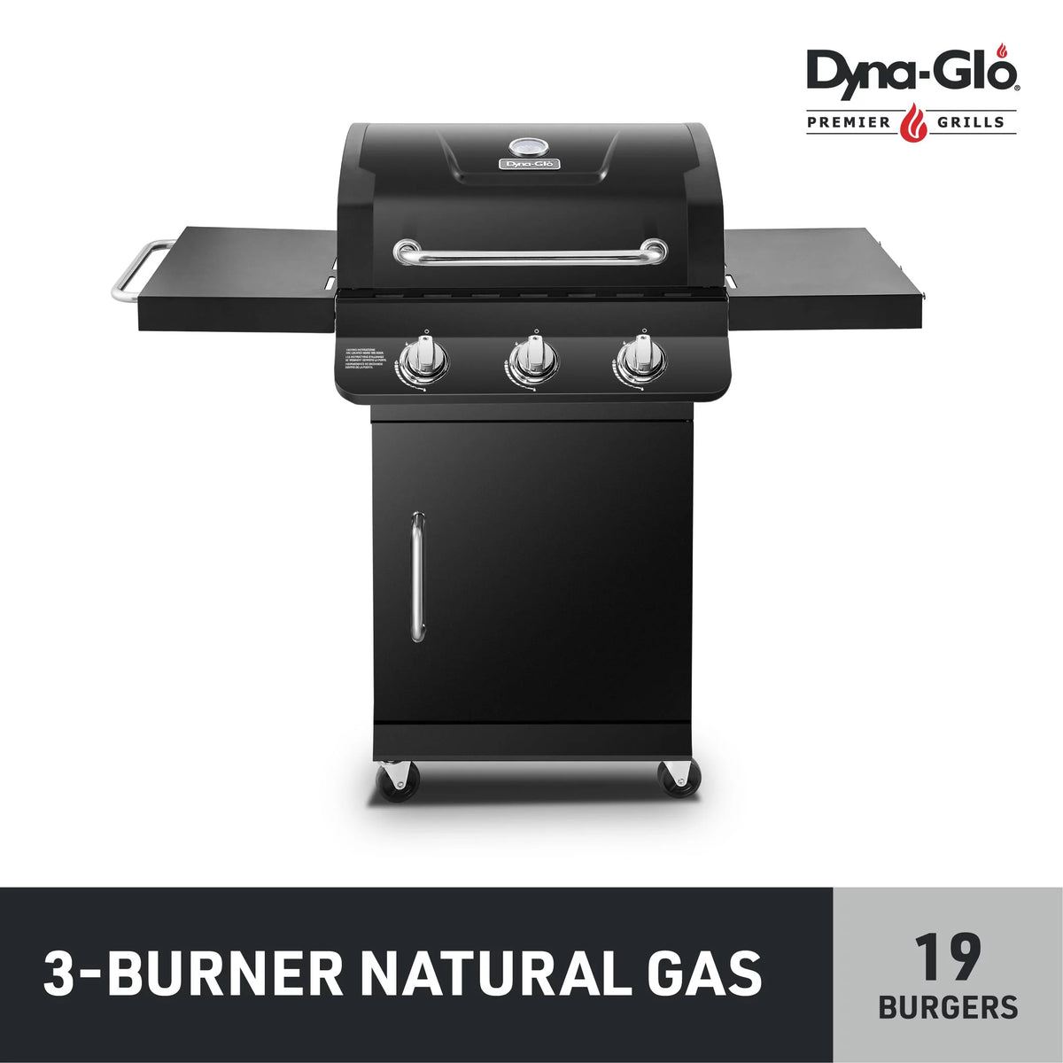 3 Burner Natural Gas Outdoor Grill Black C766706