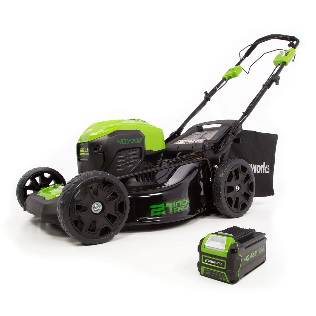 40V Self-Propelled Lawn Mower with 5.0 Ah Battery & Charger Q550181