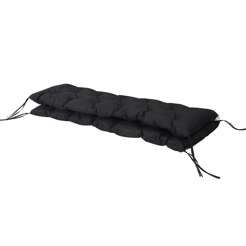 Black 3 Seater Outdoor Bench Swing Chair Replacement Cushions F636768