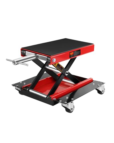 1100LBS Motorcycle Scissor Lift Jack with Dolly Wheels I512