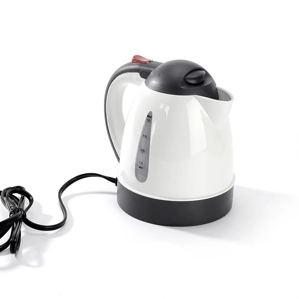 1000mL 24V 250W Portable Electric Kettle White N365