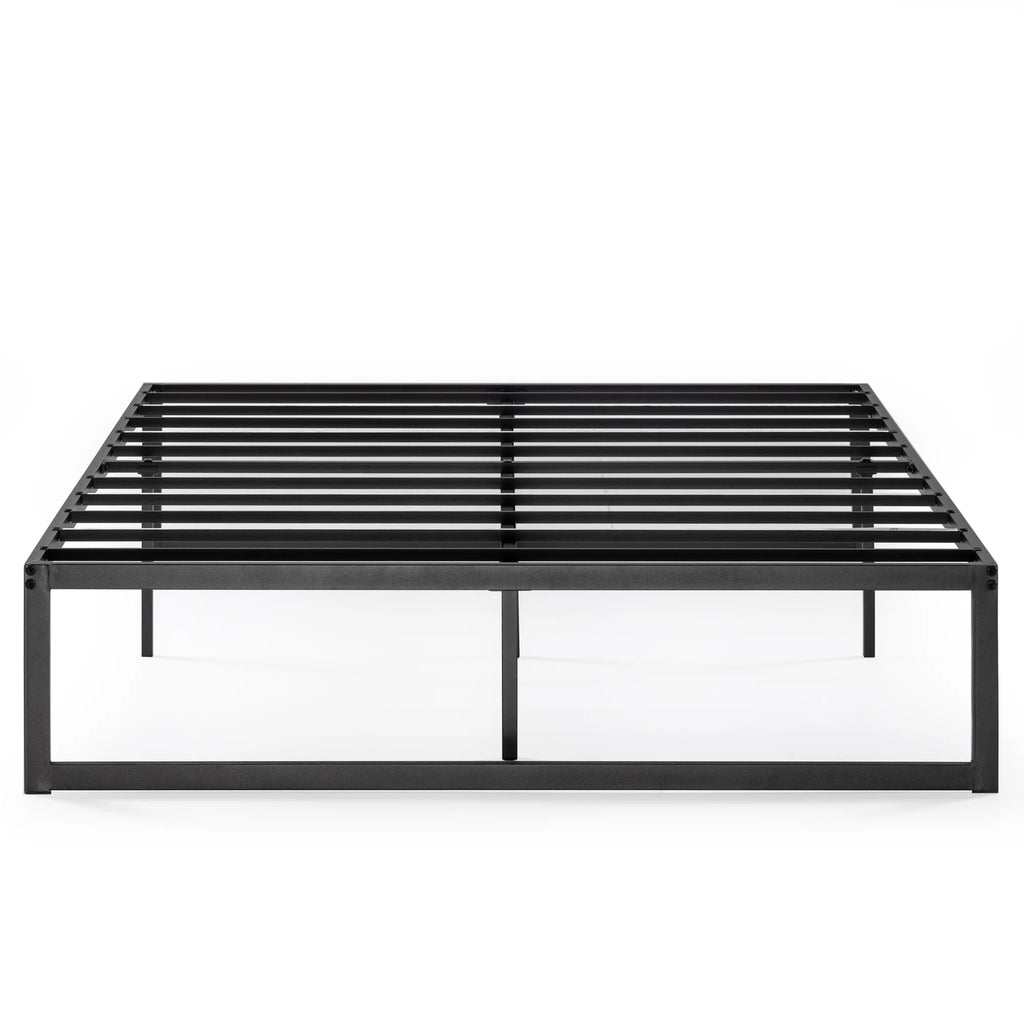 14" Metal Platform Bed Frame with Steel Slat Support, Twin Q78836