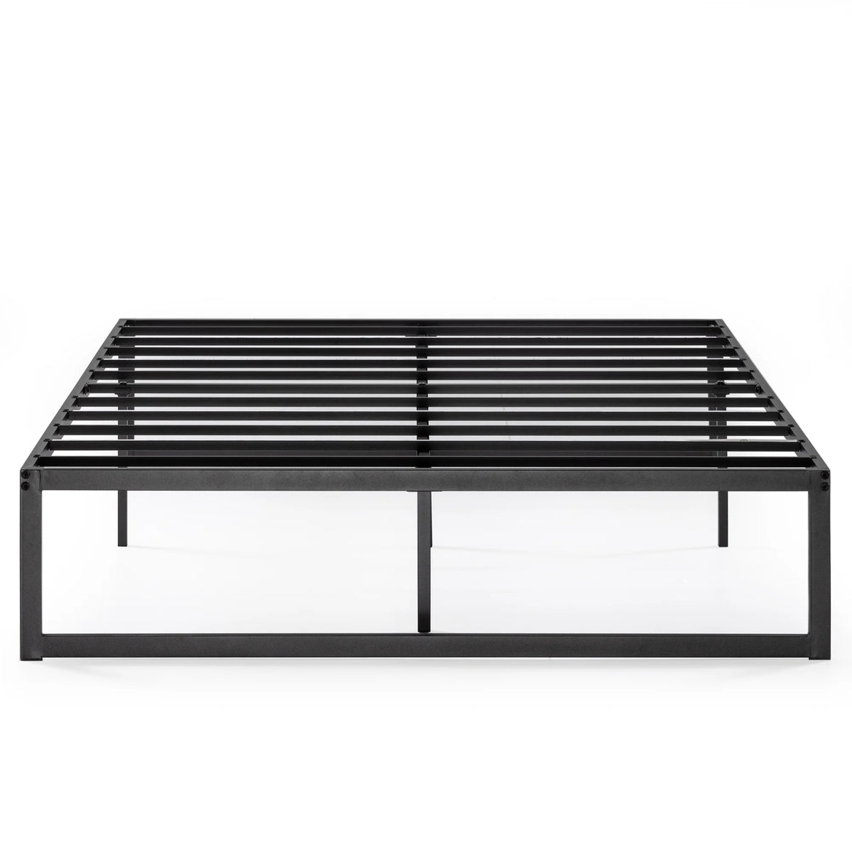 14" Metal Platform Bed Frame with Steel Slat Support, Twin Q78836