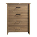 4 Drawer Walnut Finish Dresser T3351