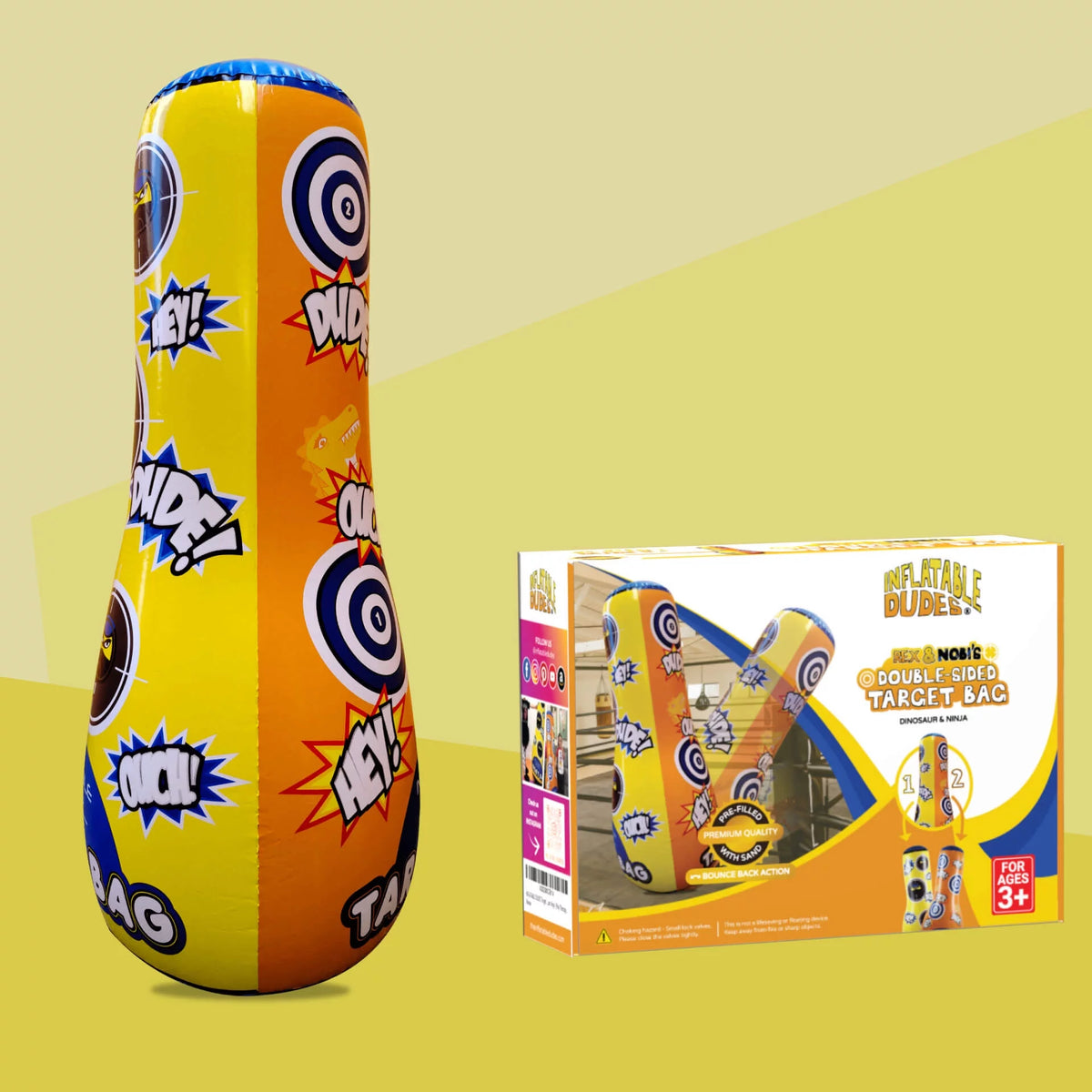 47 inch Dinosaur Ninja Kids Punching Bag D254934