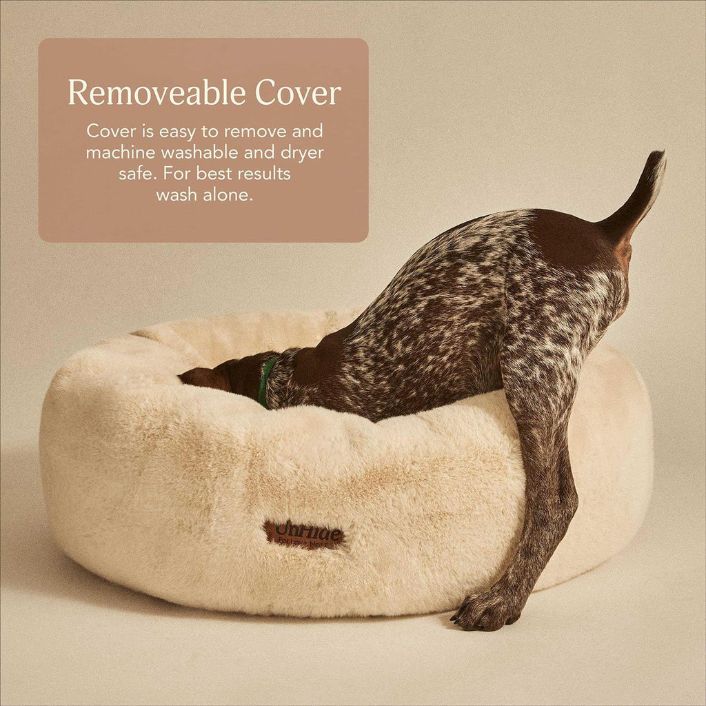 Extra Soft Dog Bed Removable Faux Fur Cover V5453