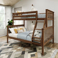 Twin over Full Solid Wood Bunk Bed Y4294