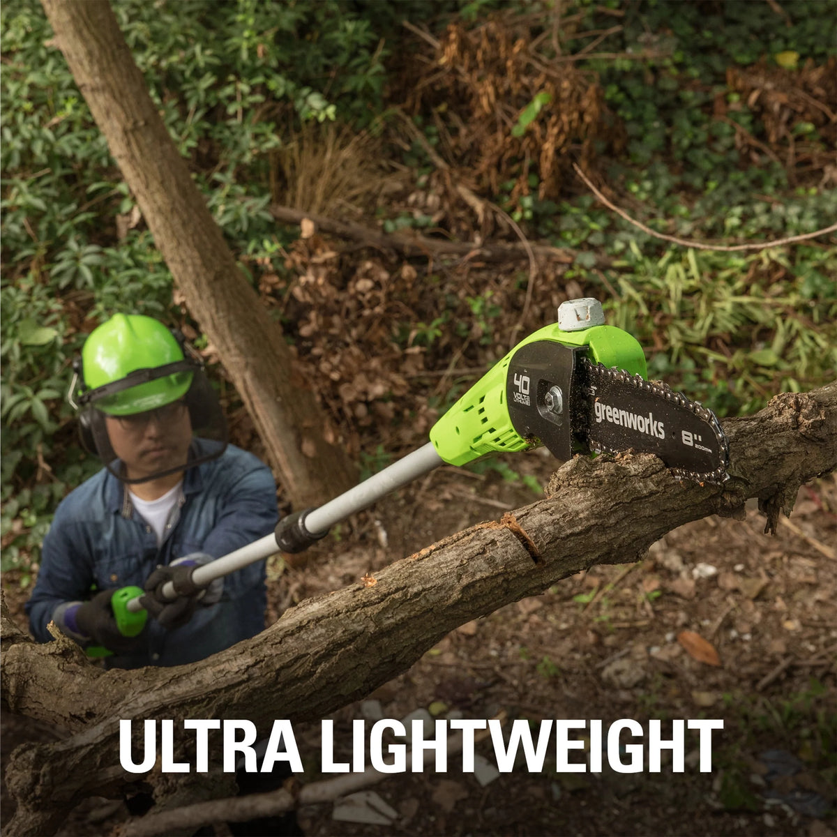 40V Cordless Pole Saw with 2.0 Ah Battery and Charger Y4907