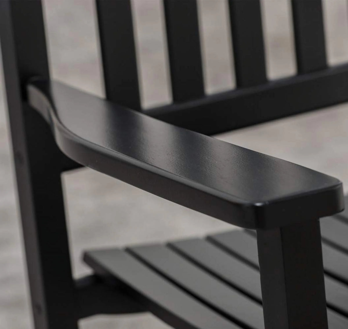 3 Piece Patio Rocking Chair Set with Side Table Black M8487