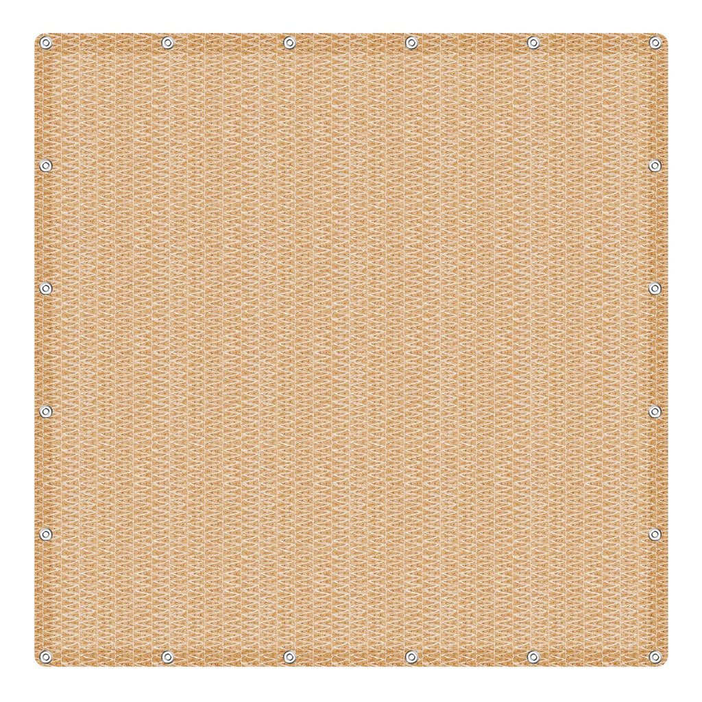 Beige 10'x10' Sunshade Netting D32083