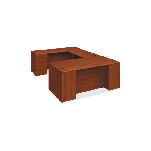 Single Pedestal Desk, Full Right Pedestal, Cognac Q869