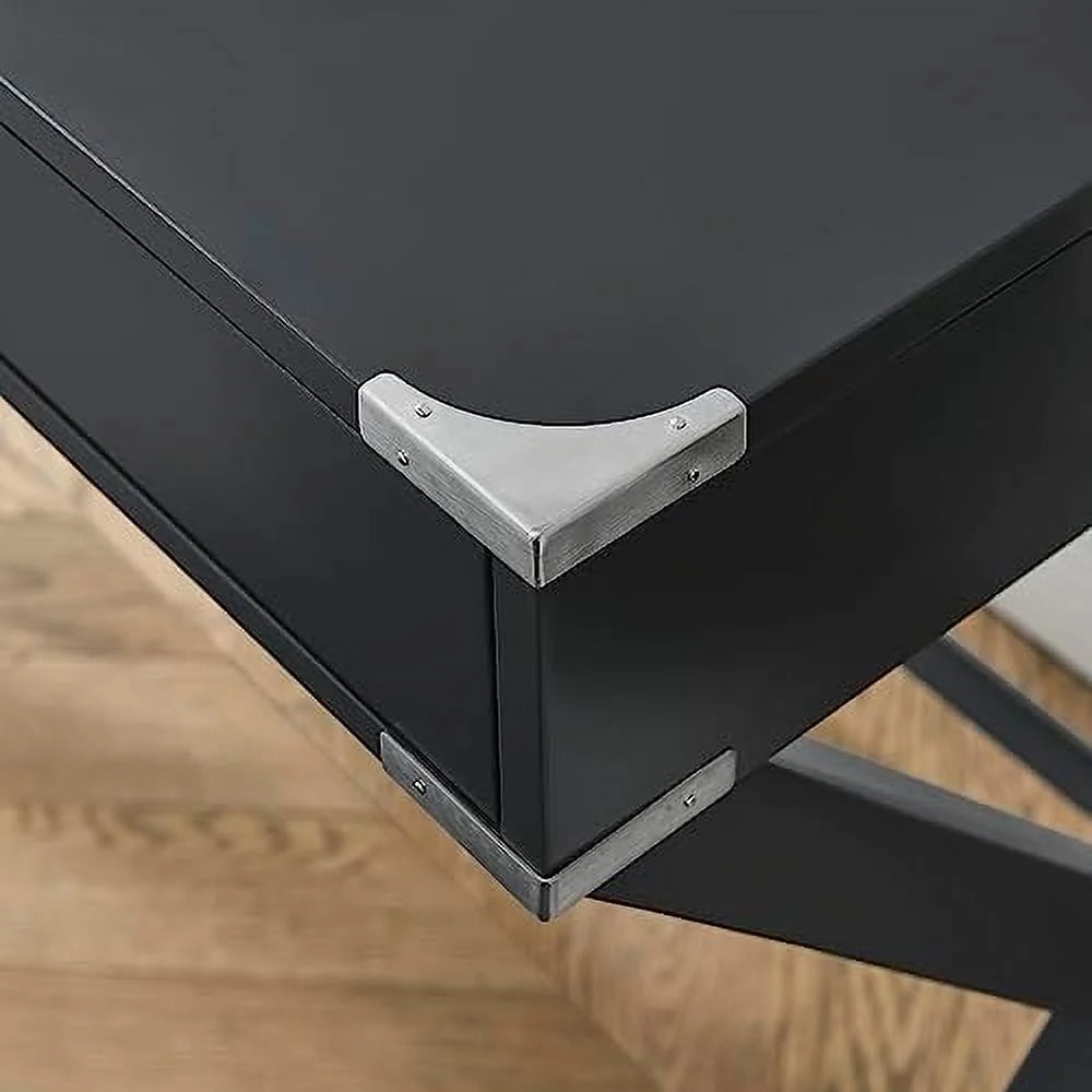 Small Computer Desk with Drawer 42" White M38210