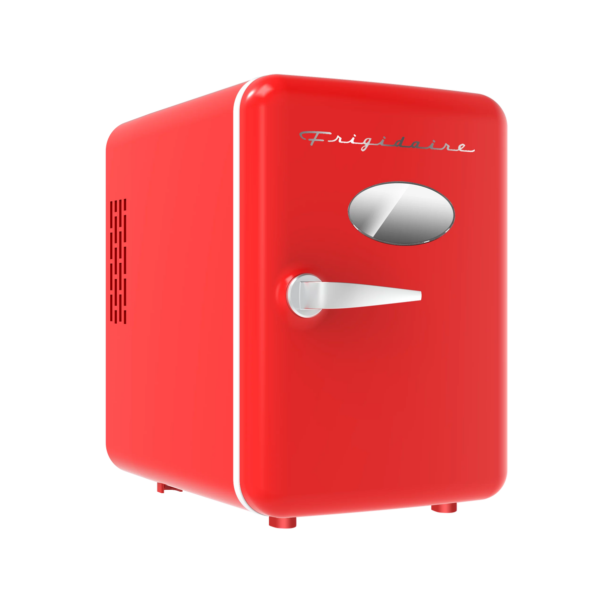 Portable Retro 6-Can Mini Cooler Red D655220