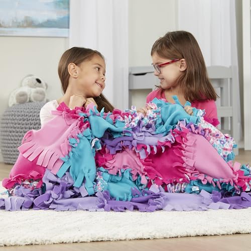 Fleece Quilt No-Sew Craft Kit 48 squares E4176
