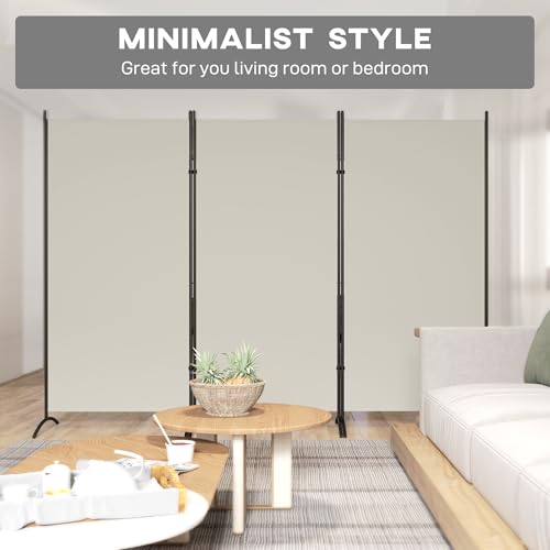 6 Ft Tall Folding Room Divider Z52236