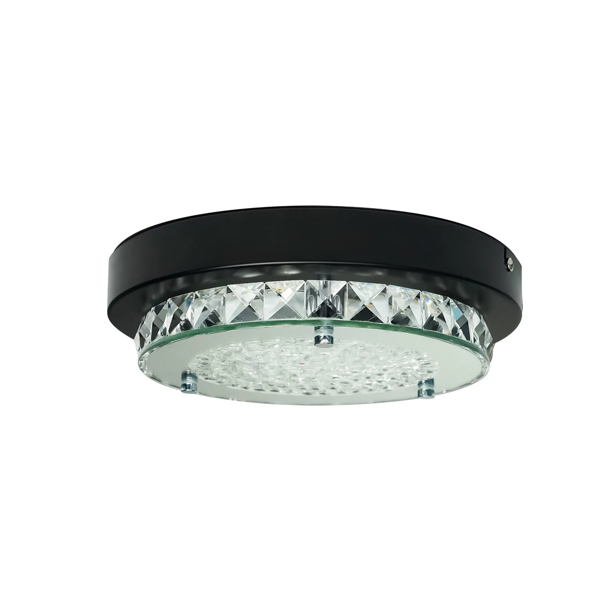 Black Crystal Flush Mount Ceiling Light E319151