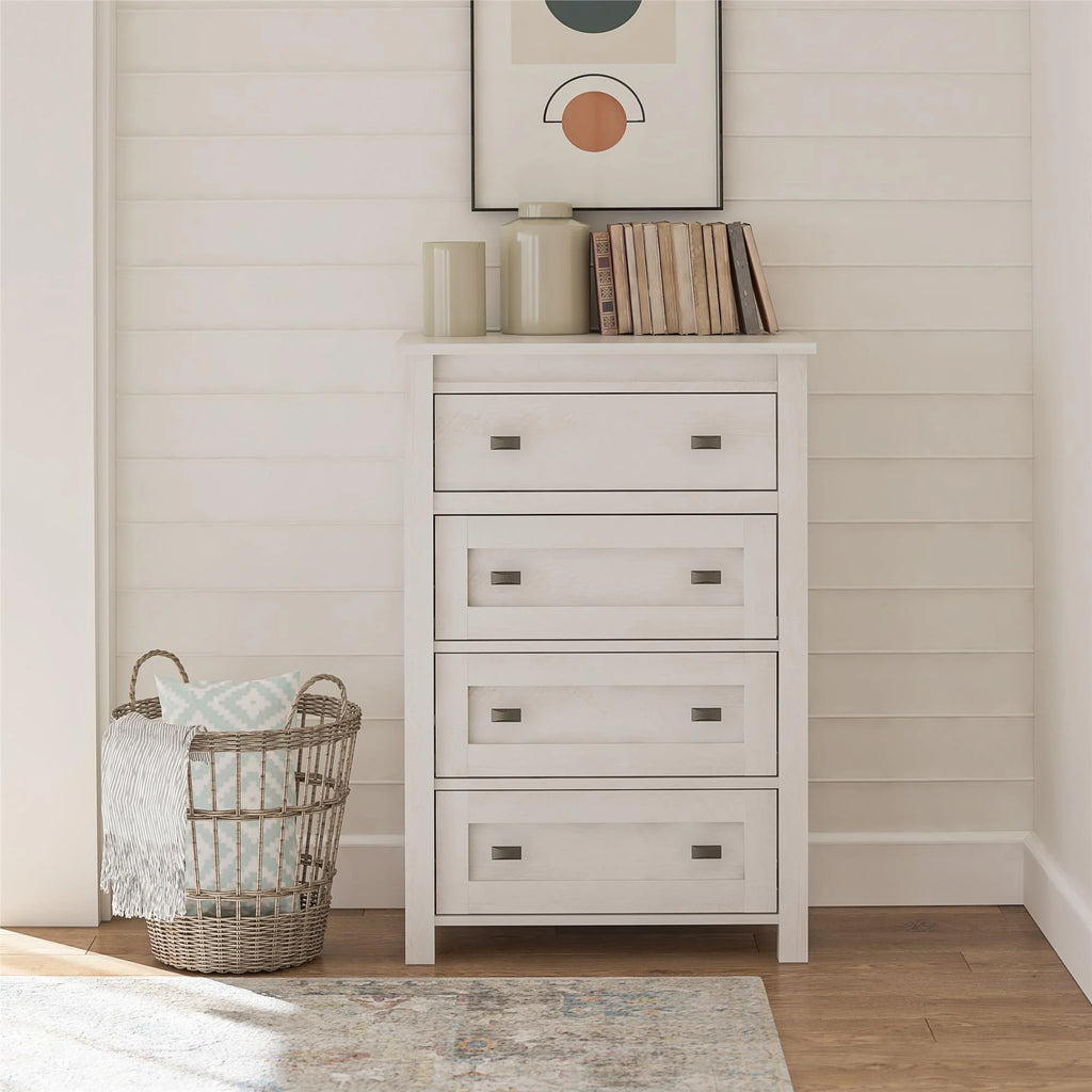 4 Drawer Weathered Oak Dresser T181
